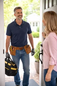 Ventura County handyman arriving at home for repair and maintenance service